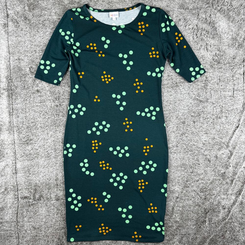 Lularoe Julia Dress Women's Small Multi Green